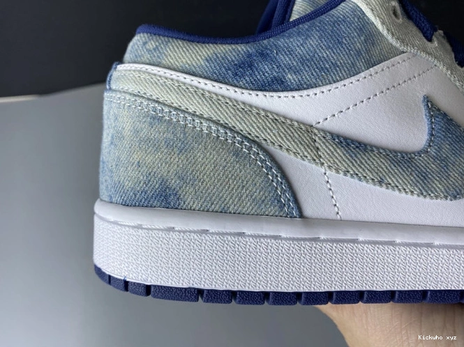 CZ8455-100 Air Washed Denim 1 Low Jordan 0730